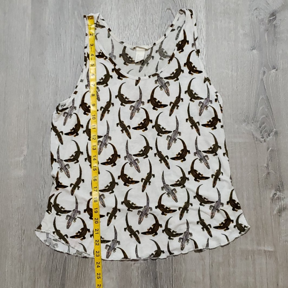 Alligator Print Tank Top